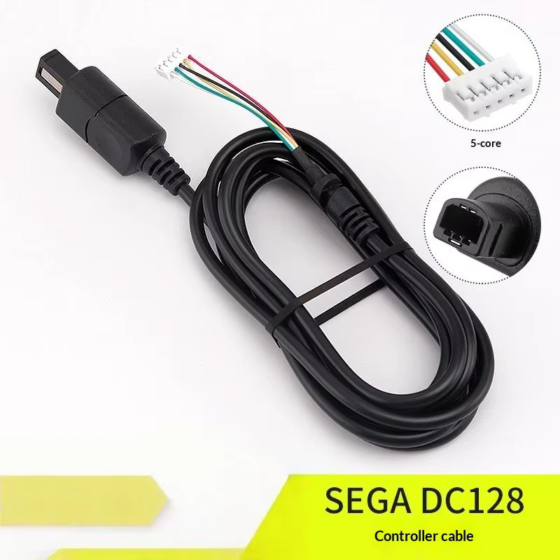 Câble d'extension pour manette de jeu SEGA Dreamcast DC128, fil de connexion pour contrôleur de cons