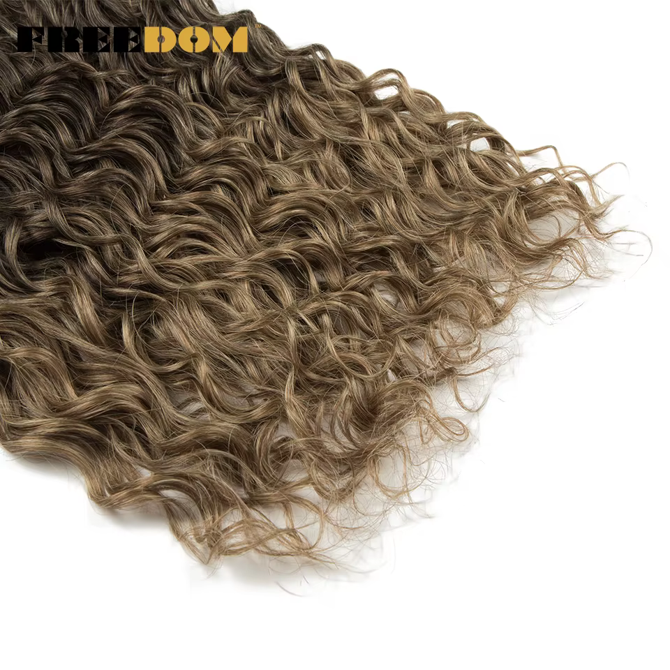 Extensions de cheveux synthétiques tressées Deep Wave Jessica Hair, 20 pouces, 300g, couleur ombrée 