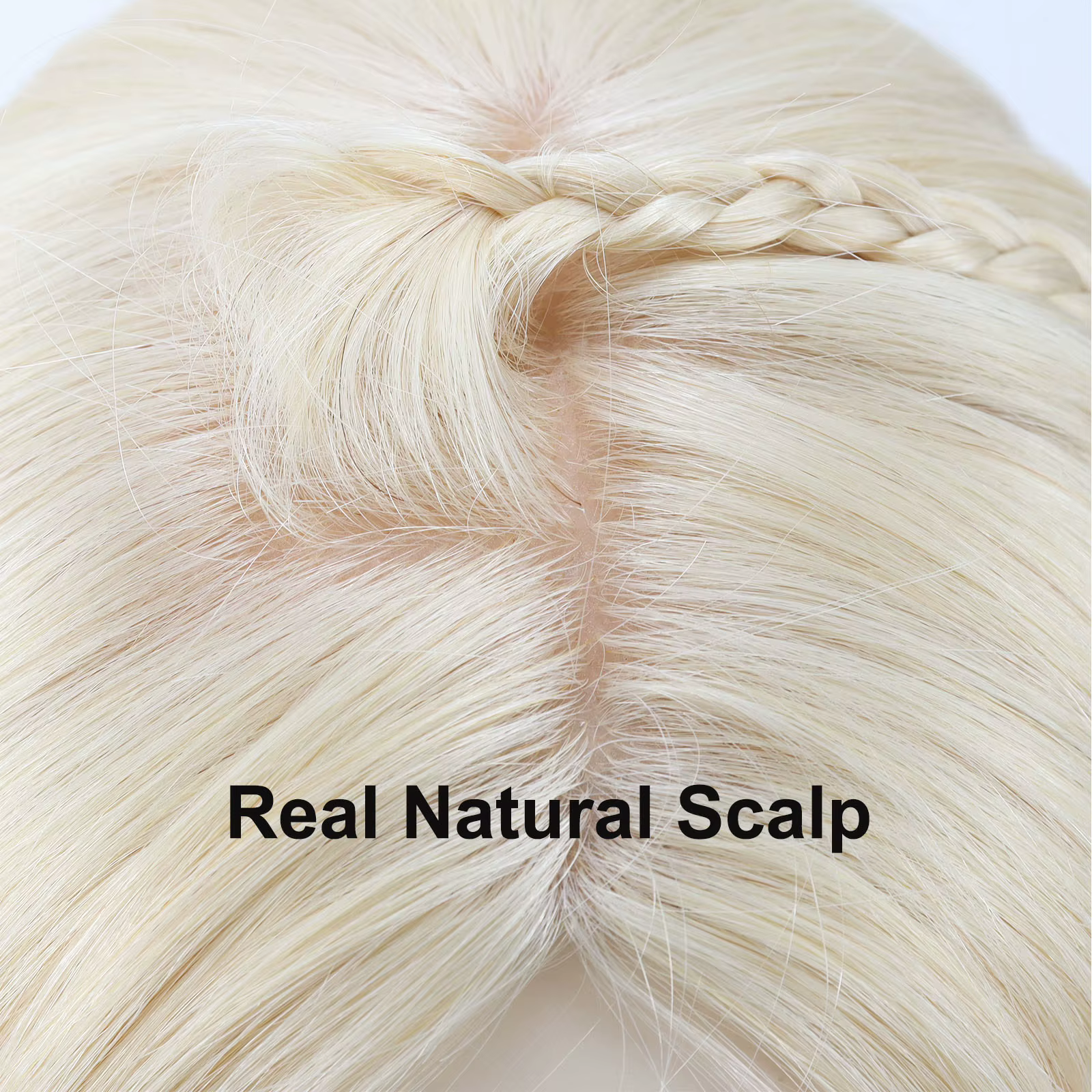 # Prothèse capillaire pour femme en cheveux humains Remy naturels, densité 150%, avec base en soie 6