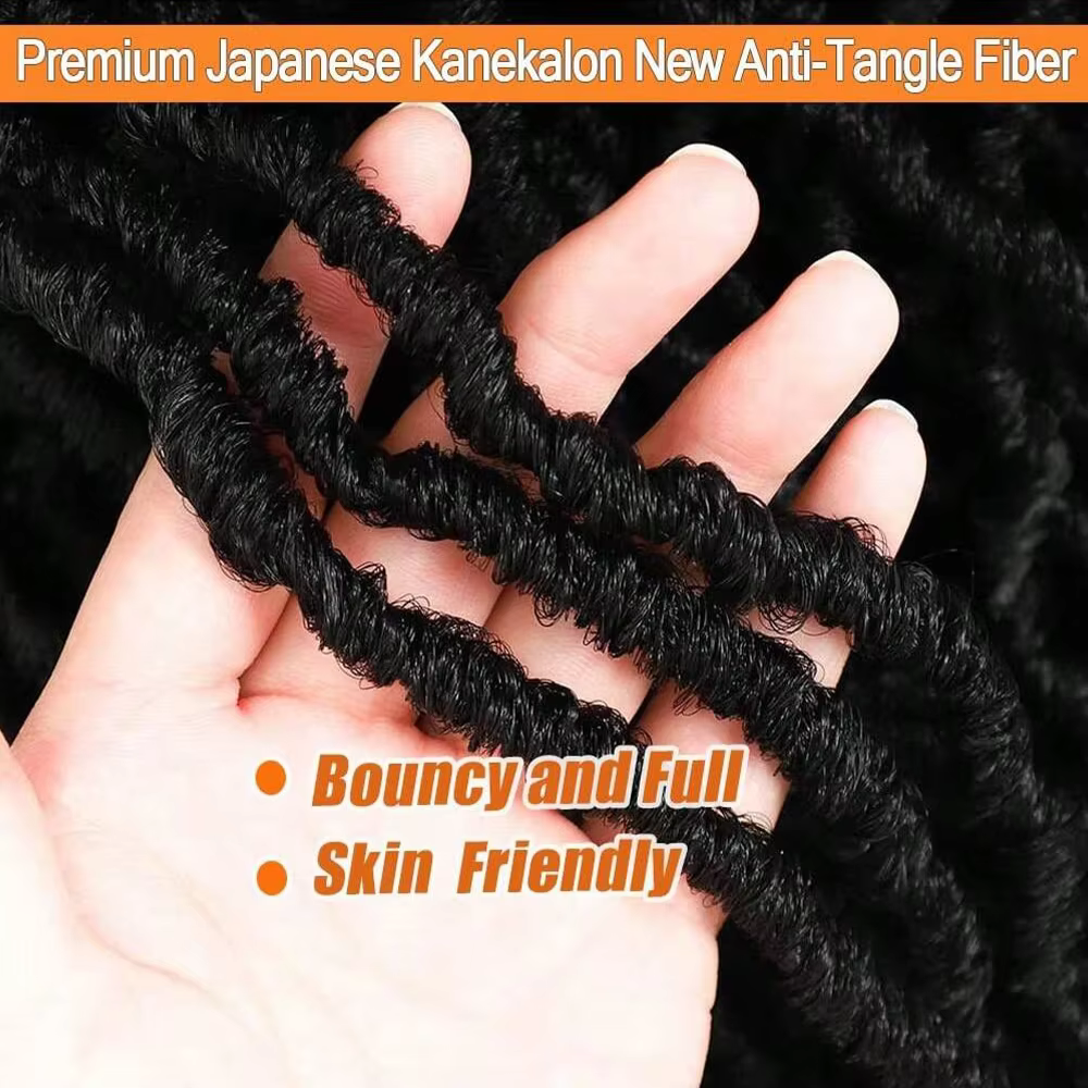 1/6 paquets Faux Locs Crochet cheveux 30 pouces doux Locs pour Locs en détresse papillon Locs Croche