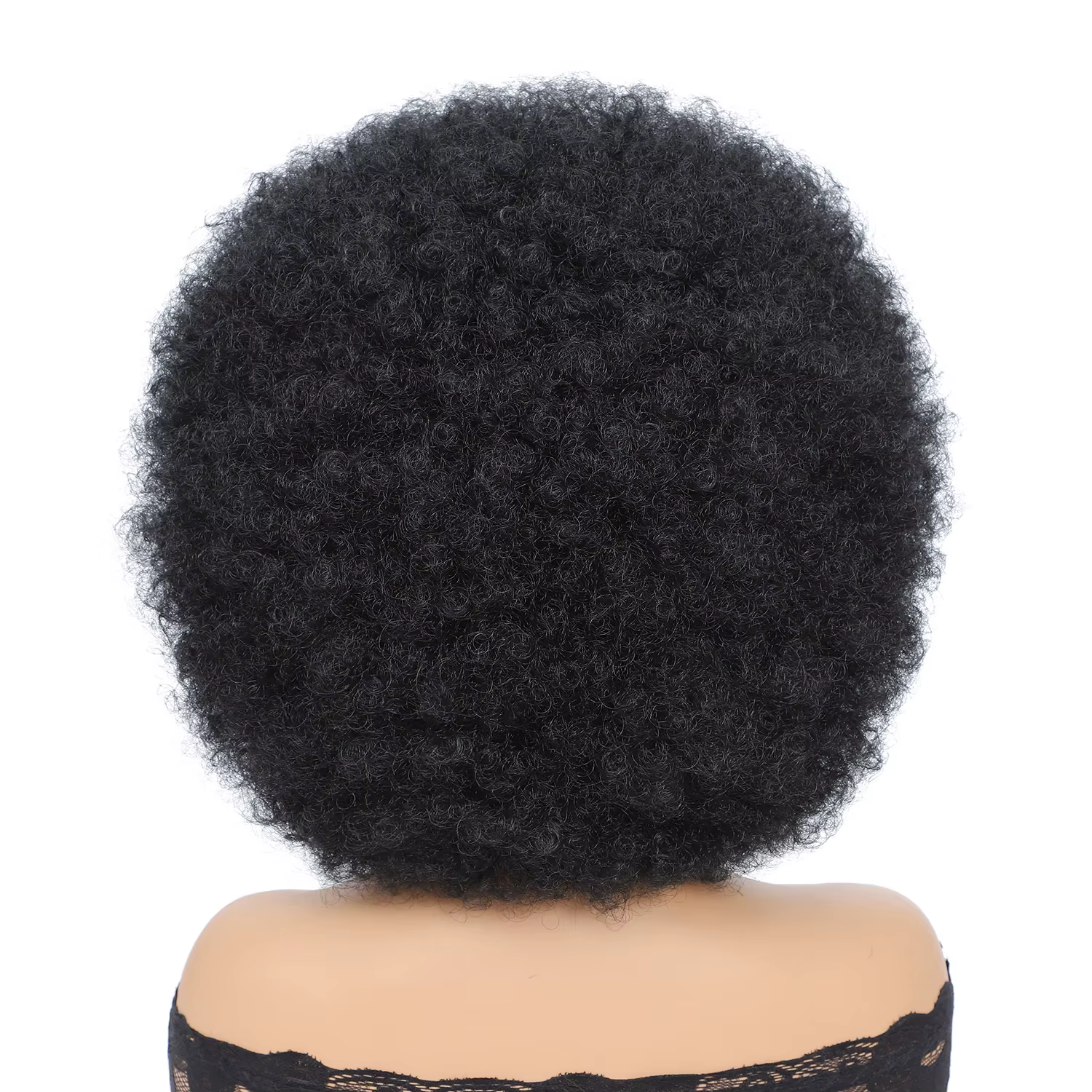 Perruques Afro pour femmes noires 14 pouces années 70 Afro crépus bouclés rebondissant moelleux bouf