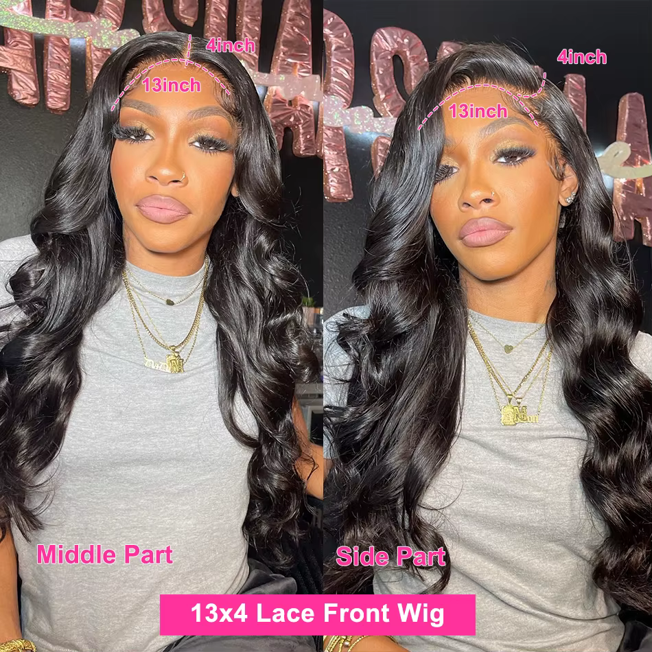 Perruques Lace Front HD Body Wave 13x4 13x6 de 30 à 40 pouces, pré-épilées, avec dentelle frontale, 