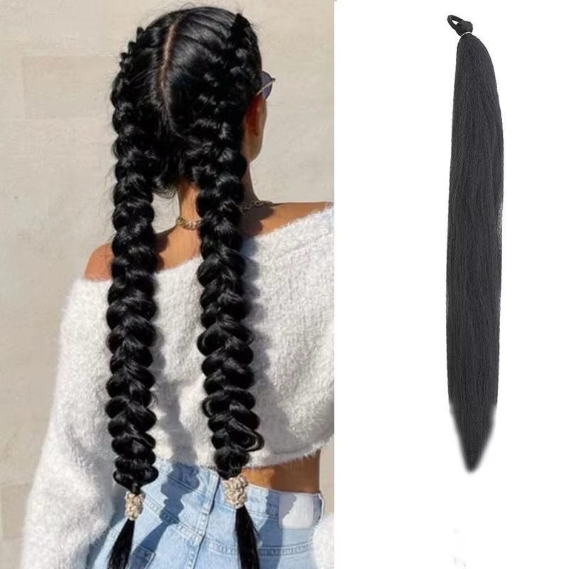 Nouvelles extensions de cheveux tressées colorées style Kpop, accessoires de mode pour filles, parfa