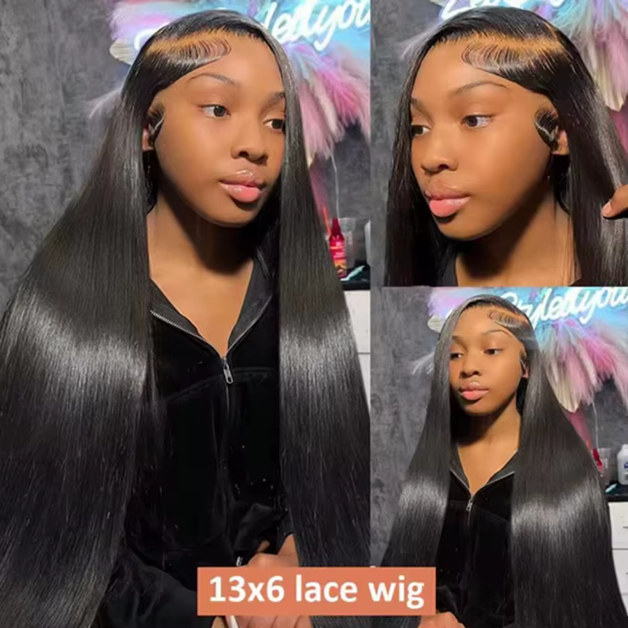 Perruques Lace Front HD transparentes ultra-lisses 13x4 et 13x6, 30 et 40 pouces, en cheveux humains