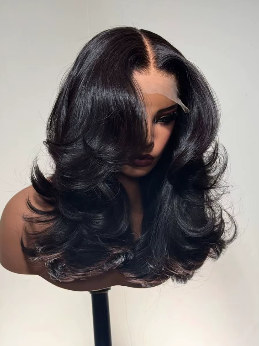 Perruques en cheveux humains ondulés, densité 250, avec dentelle frontale HD 13x6, 30 et 40 pouces, 