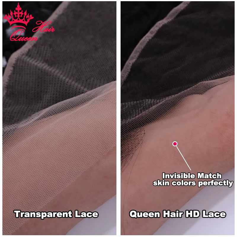 Queen Hair HD Loose Wave Closure Frontal Real Invisible Lace 13x6 13x4 4x4 5x5 Pre Plucked Lace Fron