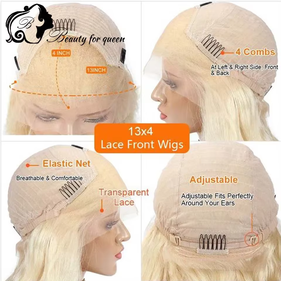 # Perruque Bob 6/60 en cheveux humains, Lace Front transparente 13x4, haute densité, cheveux raides,