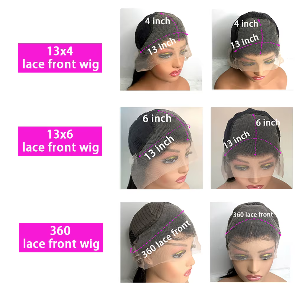 40 pouces vague de corps 13x6 HD dentelle frontale perruques perruque de cheveux humains 13x4 360 Hd