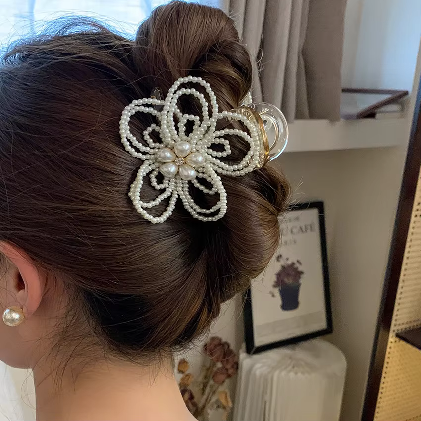 Pinces à cheveux en forme de fleur pour femmes, pinces à cheveux mignonnes en forme de nœud, accesso