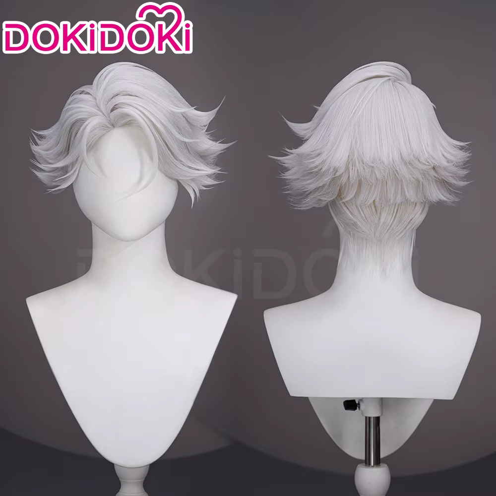 En STOCK belle X Lin Ling perruque Anime TO BE HERO X Cosplay DokiDoki hommes 30 cm noir gris cheveu