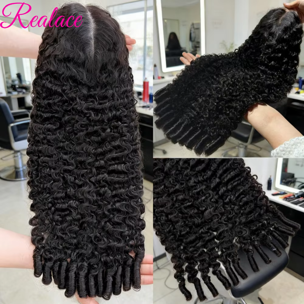 30 40 pouces perruque de cheveux bouclés birmans 13x6 HD dentelle avant perruque de cheveux humains