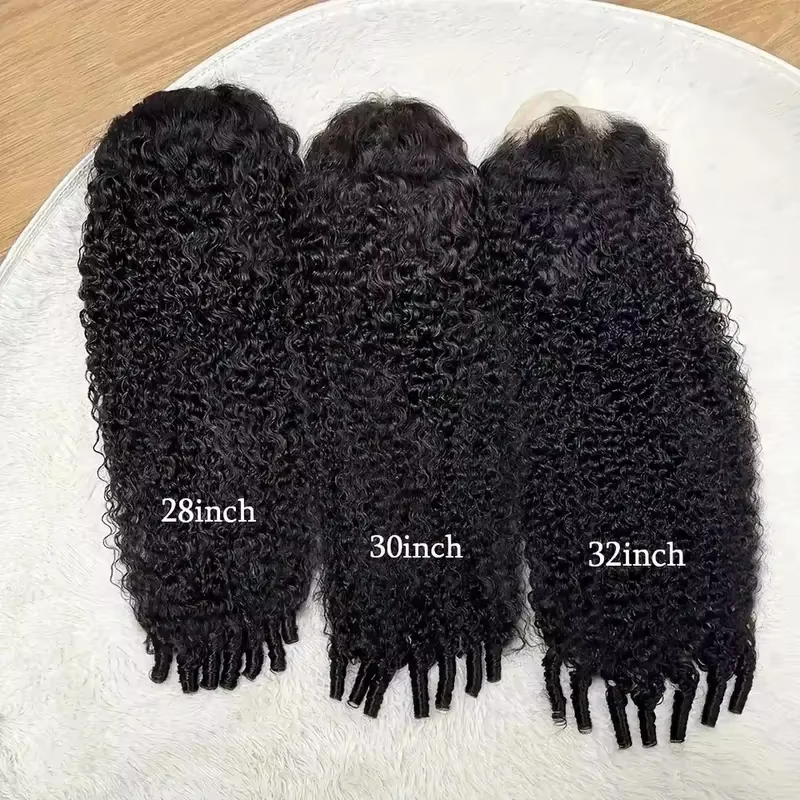 7x5 Birman Bouclés Sans Colle Perruques Cheveux Humains 250% Permium Vague D'eau Avant de Lacet Perr