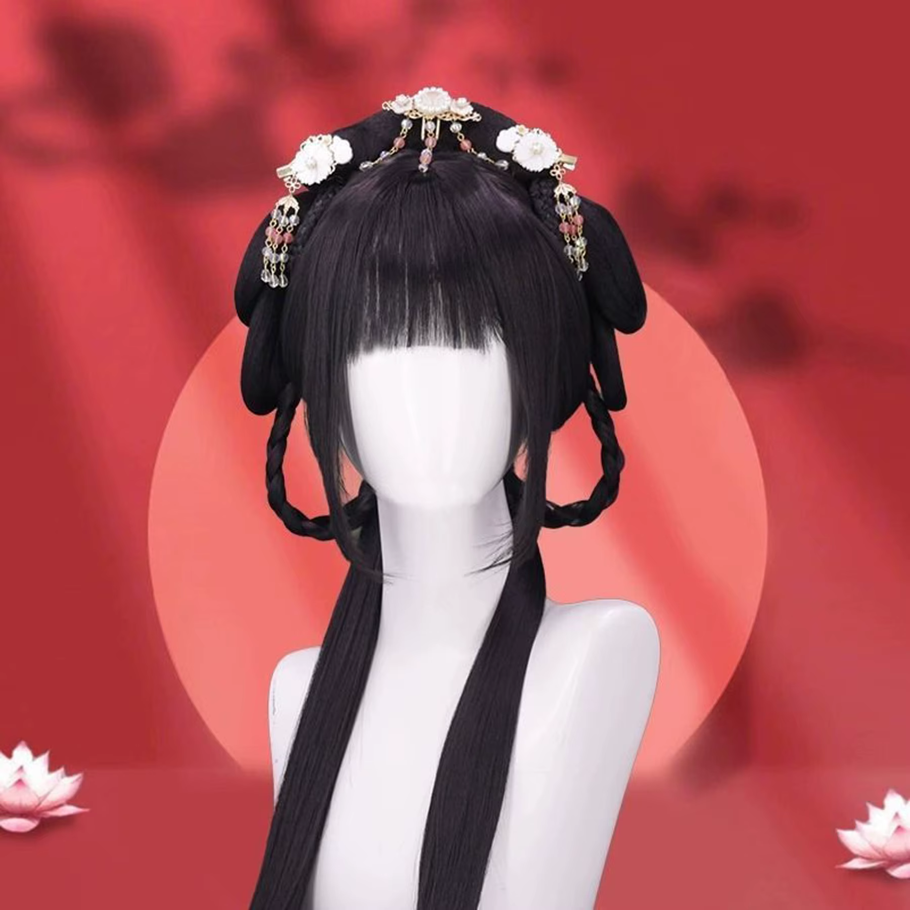 XIYUE – perruque synthétique longue et lisse pour constum chinois, perruque Vintage longue et lisse,