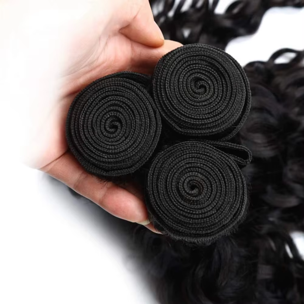 Extensions de cheveux naturels noirs de 40 pouces, 1/3/4 pièces, longues, en cheveux humains Remy br