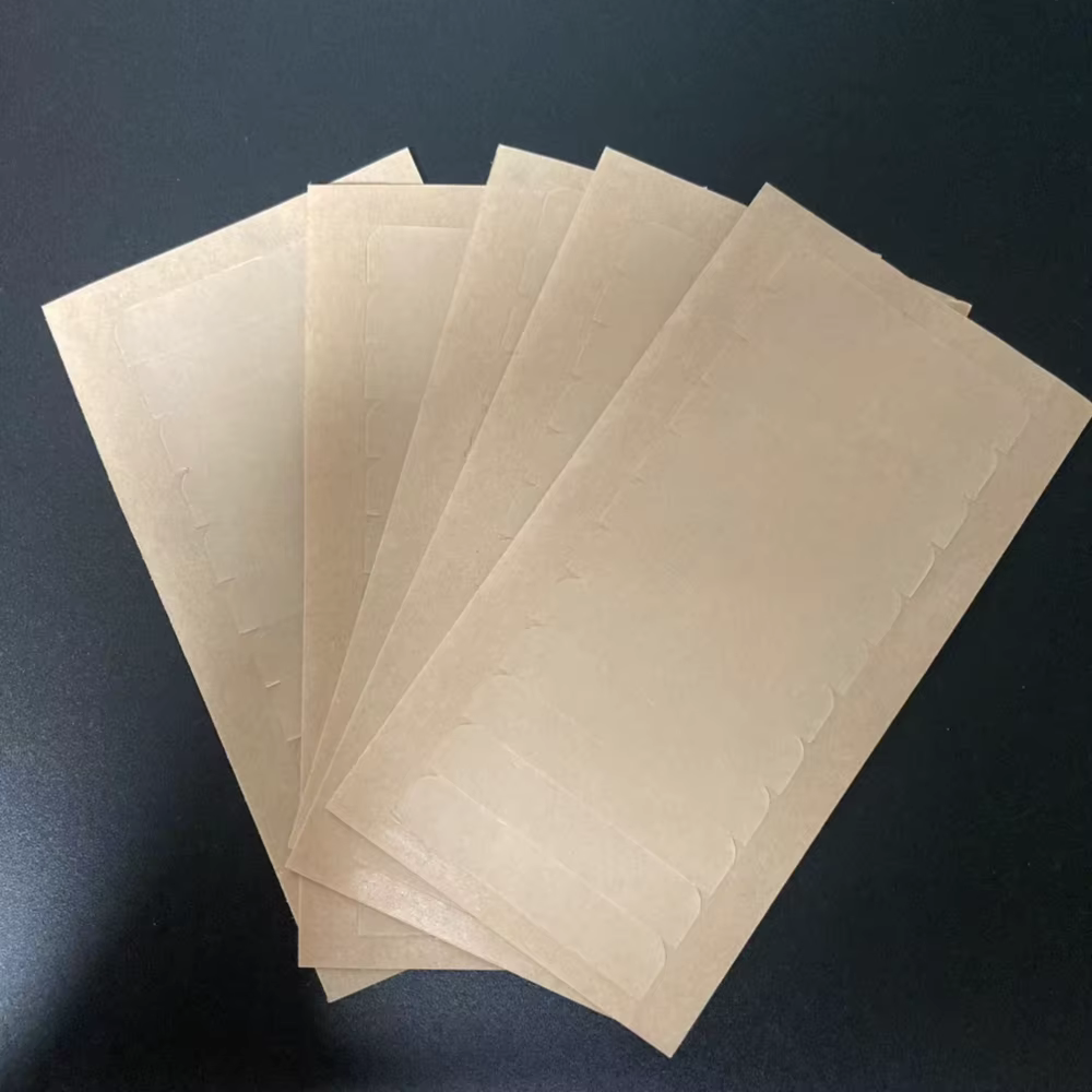 5 feuilles de 60 languettes de ruban adhésif simple face 4cm*0.8cm pour extensions de cheveux et per