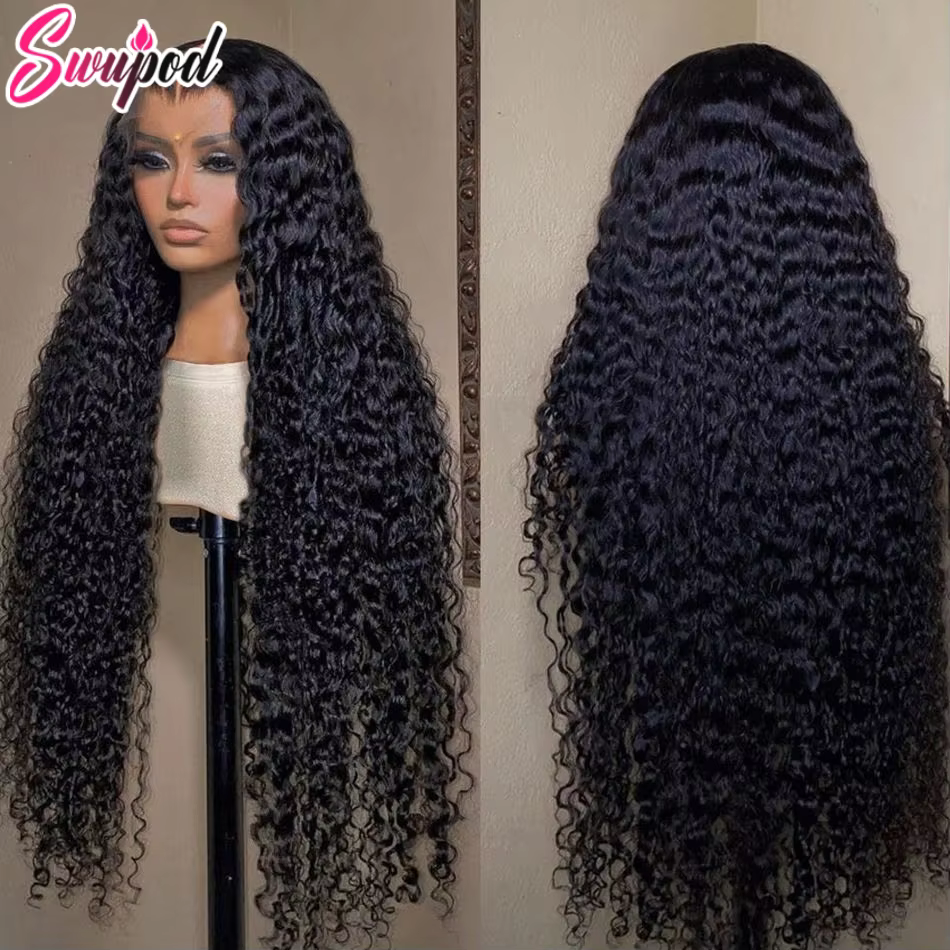 30 40 pouces 250% 13x6 HD dentelle frontale perruque pour les femmes 13x4 avant vague profonde crépu