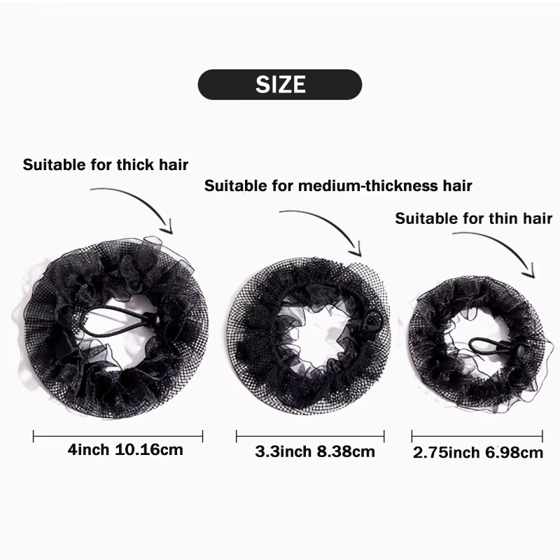 Filet à cheveux élastique en Nylon pour chignon Invisible, réutilisable, adapté aux femmes, chignon 