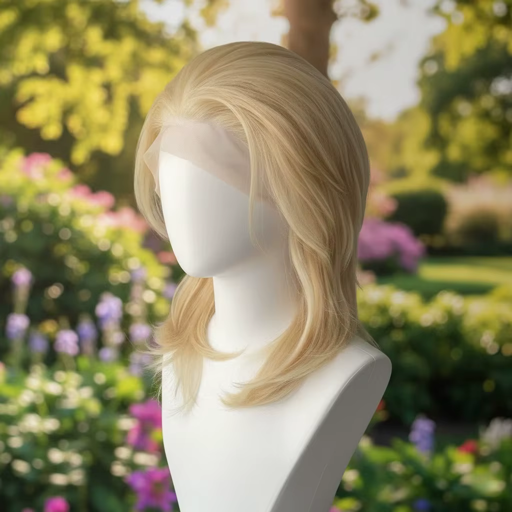 Perruques synthétiques blondes 613 à dentelle frontale pour femmes, perruques Mullet 13x4 longueur é