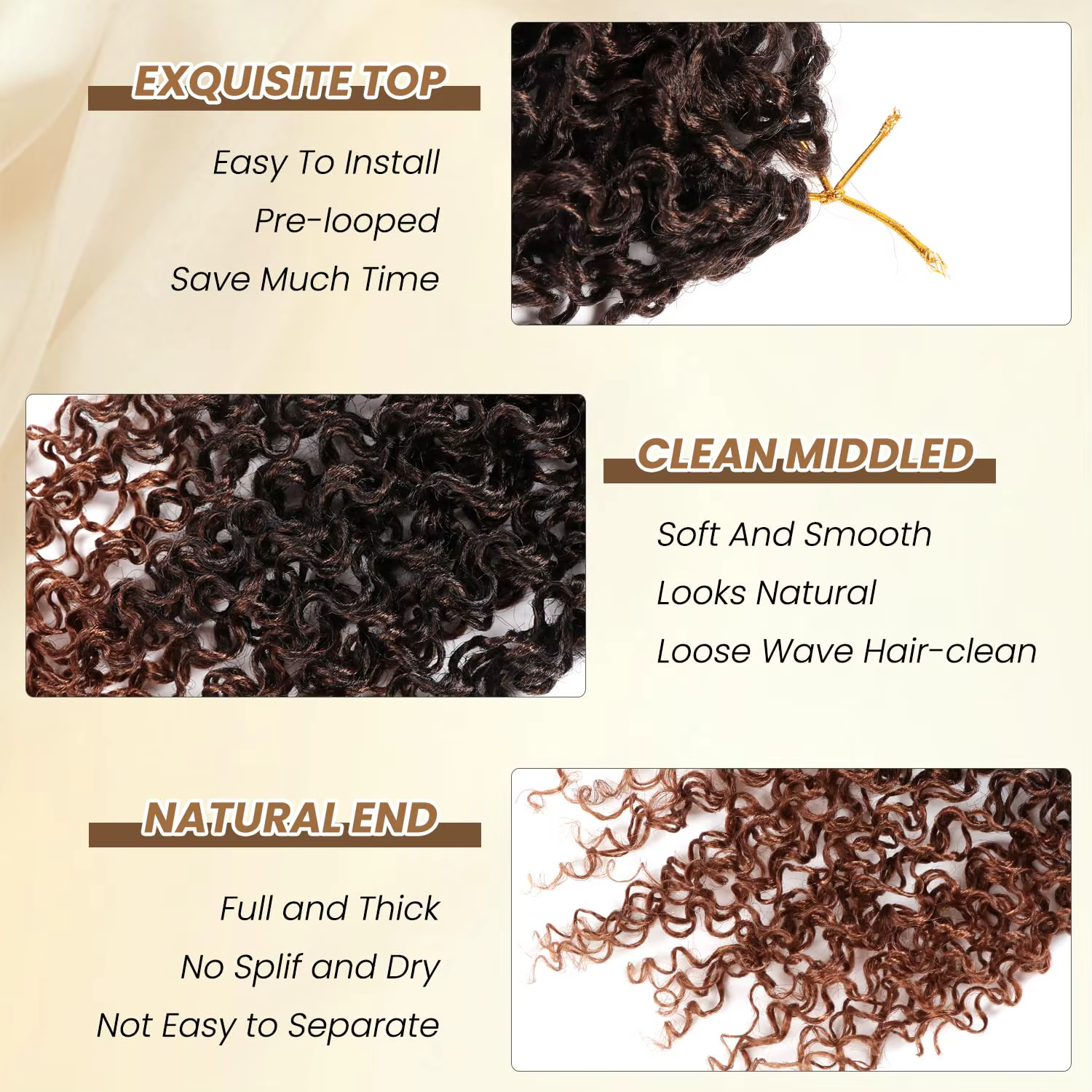 Yanky Twist Crochet cheveux 8 pouces 1/7 paquets bohème Passion torsion printemps Mini torsion Croch