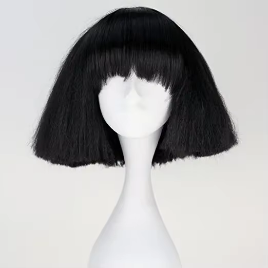 Lady Gaga-Perruque Synthétique Noire Blonde et Blanche pour Cosplay, Costume de ixd'Halloween, Bonne