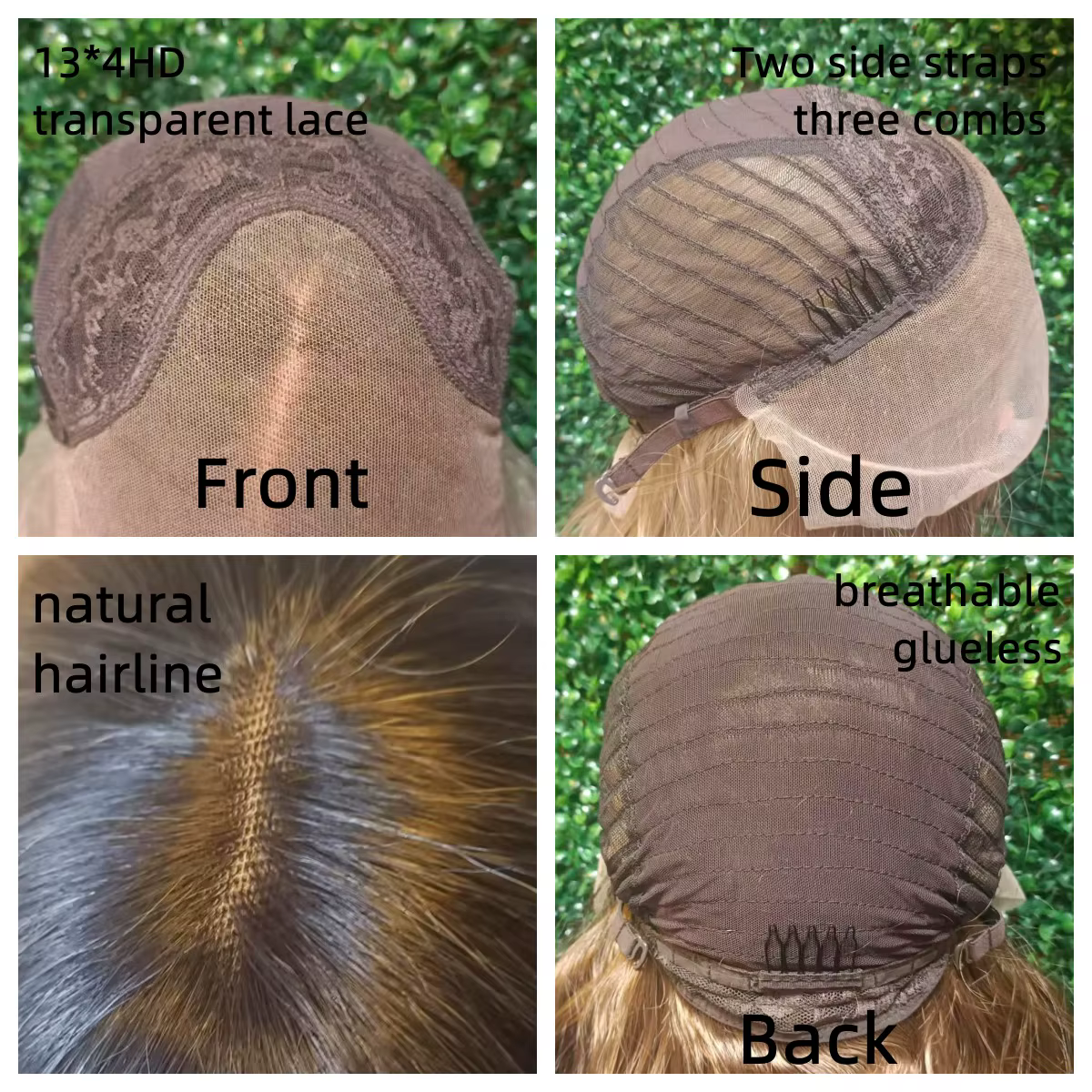 Perruque synthétique marron châtain foncé à reflets ombrés Balayage pour femmes, perruque Body Wave