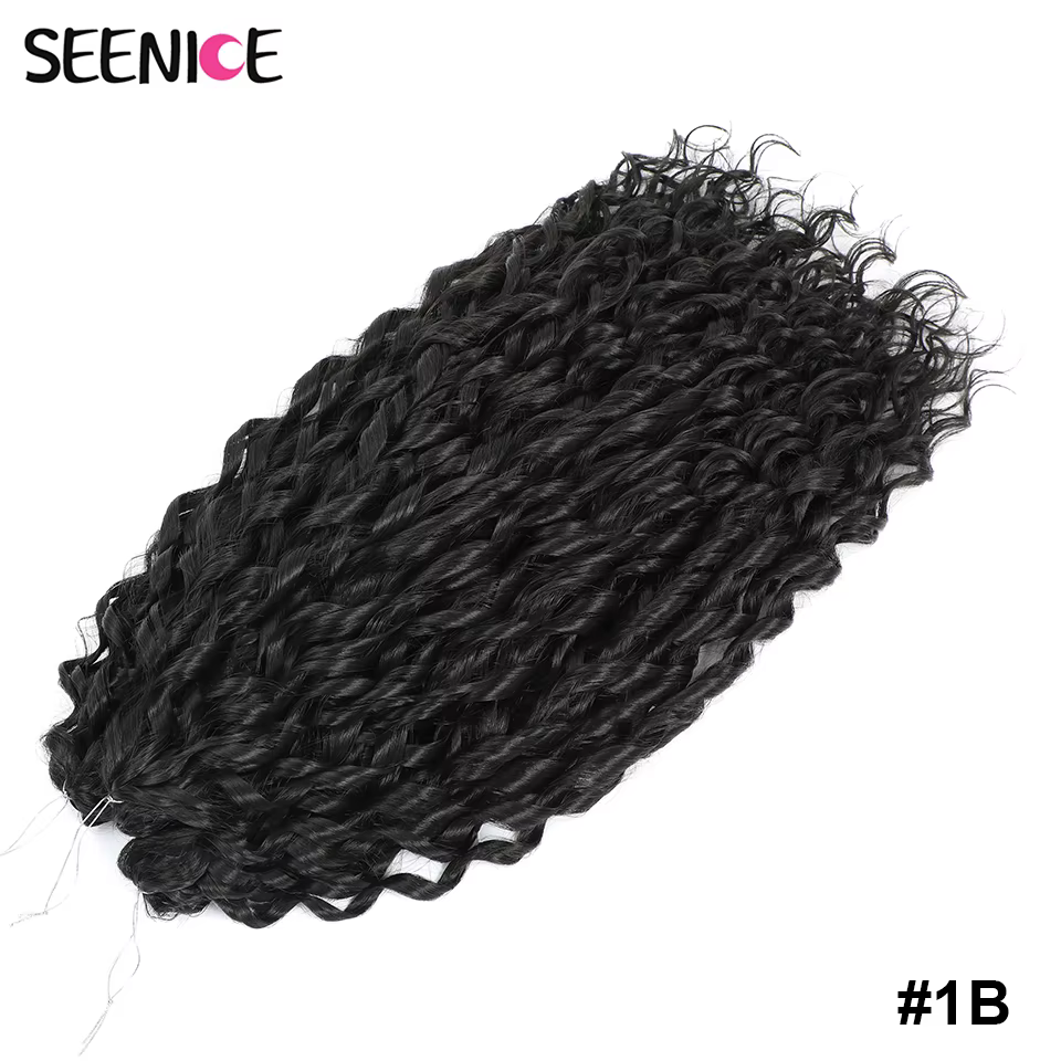 Jessica cheveux synthétiques vague profonde torsion Crochet cheveux tresse Afro Curl Ombre Blonde ro