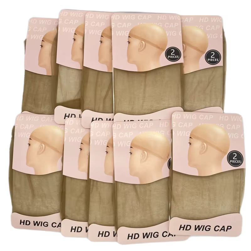 Bonnet de perruque fin HD, 20 pièces, transparent et invisible, bonnet de perruque transparent pour 