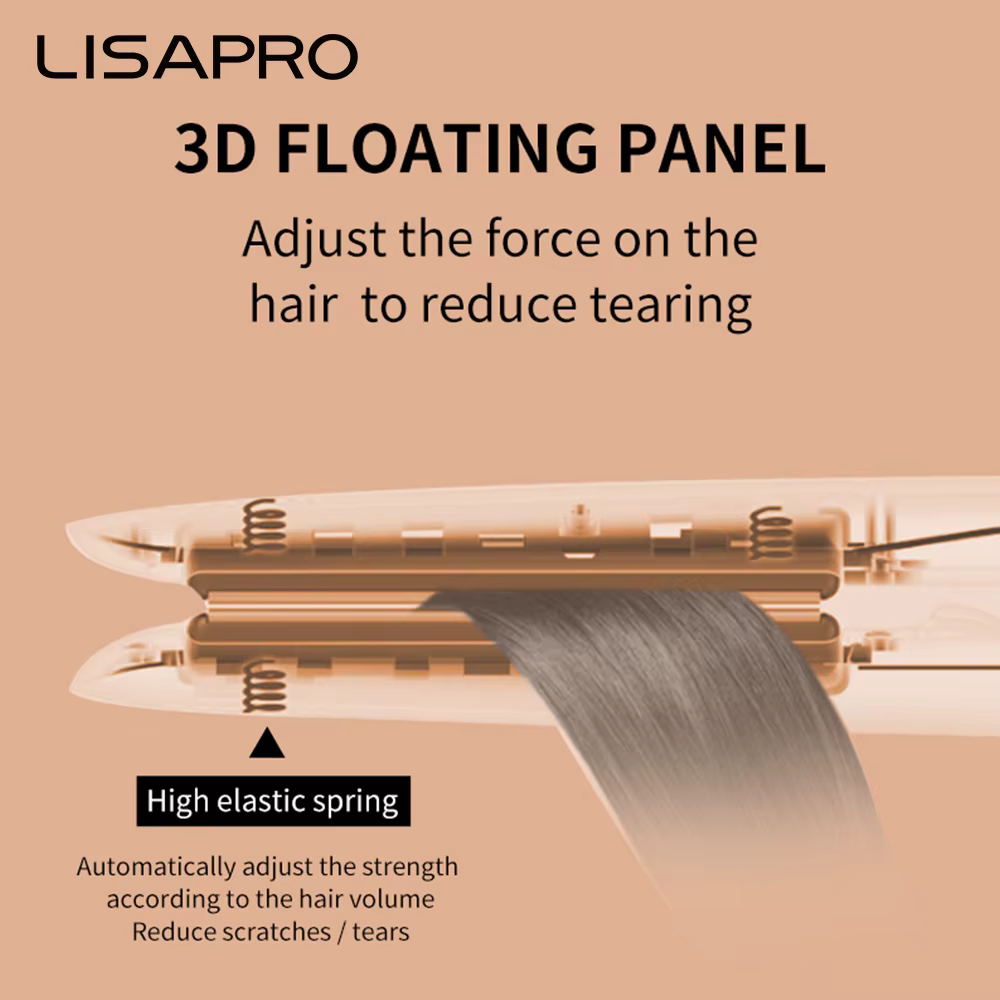 LISAPRO Plaque Plate à lisser en céramique originale pour cheveux, plaques de 1 po | Lisseur et bigo