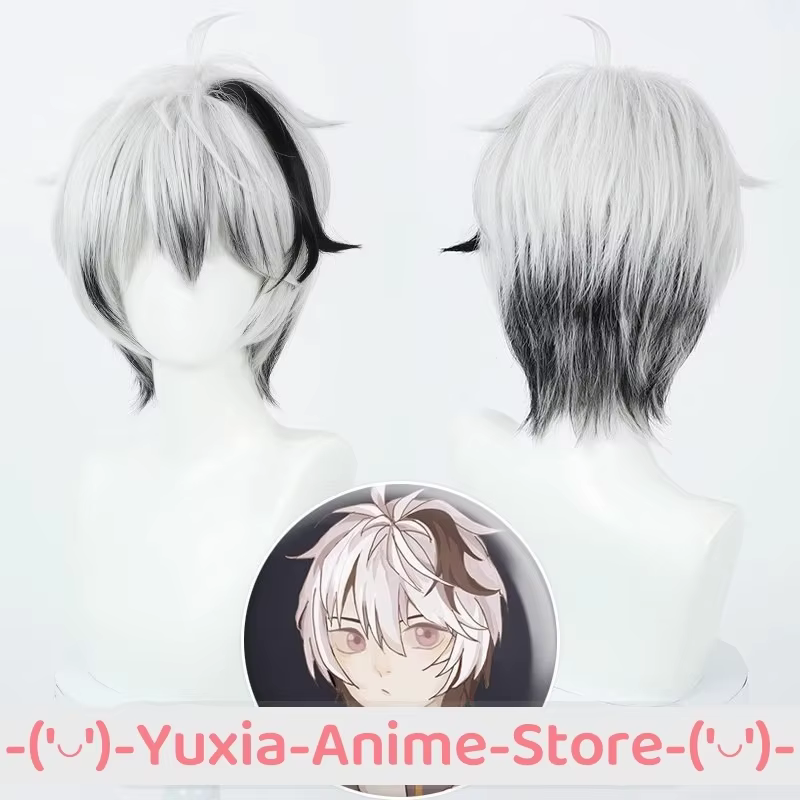 OCALOID V FLOWER V4 Cosplay perruque noir blanc Anime jeu Roleplay fête Costume accessoire perruques