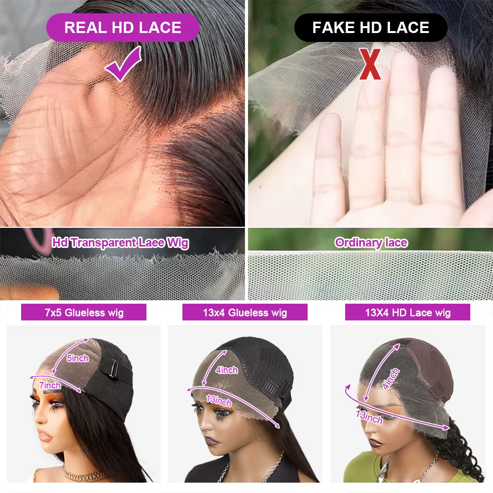 Perruque Bob courte bouclée cheveux humains vague profonde sans colle Wear And Go 13X6 Hd dentelle a