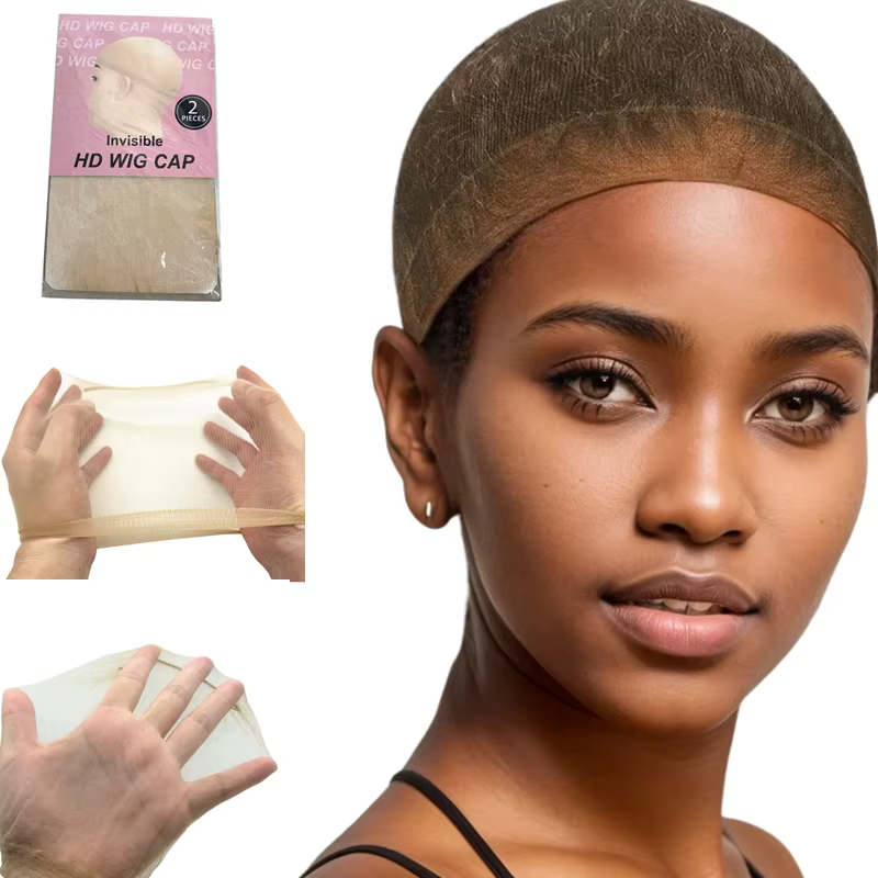 Bonnets de perruque transparents HD Ultra-fins pour femmes, bas Invisible, bonnet chauve, accessoire