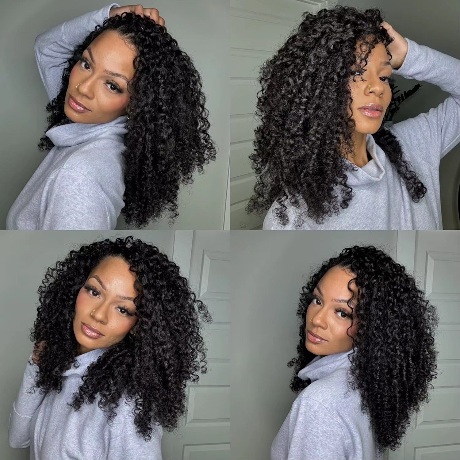 Extensions de cheveux humains bouclés birmans invisibles pré-bouclés avec extrémité spirale, 100 % v