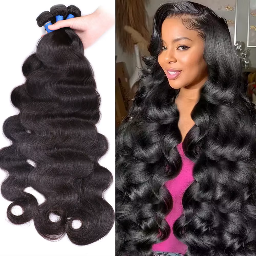Extensions de cheveux humains ondulés, lots de mèches bouclées, tissages de cheveux brésiliens, lots