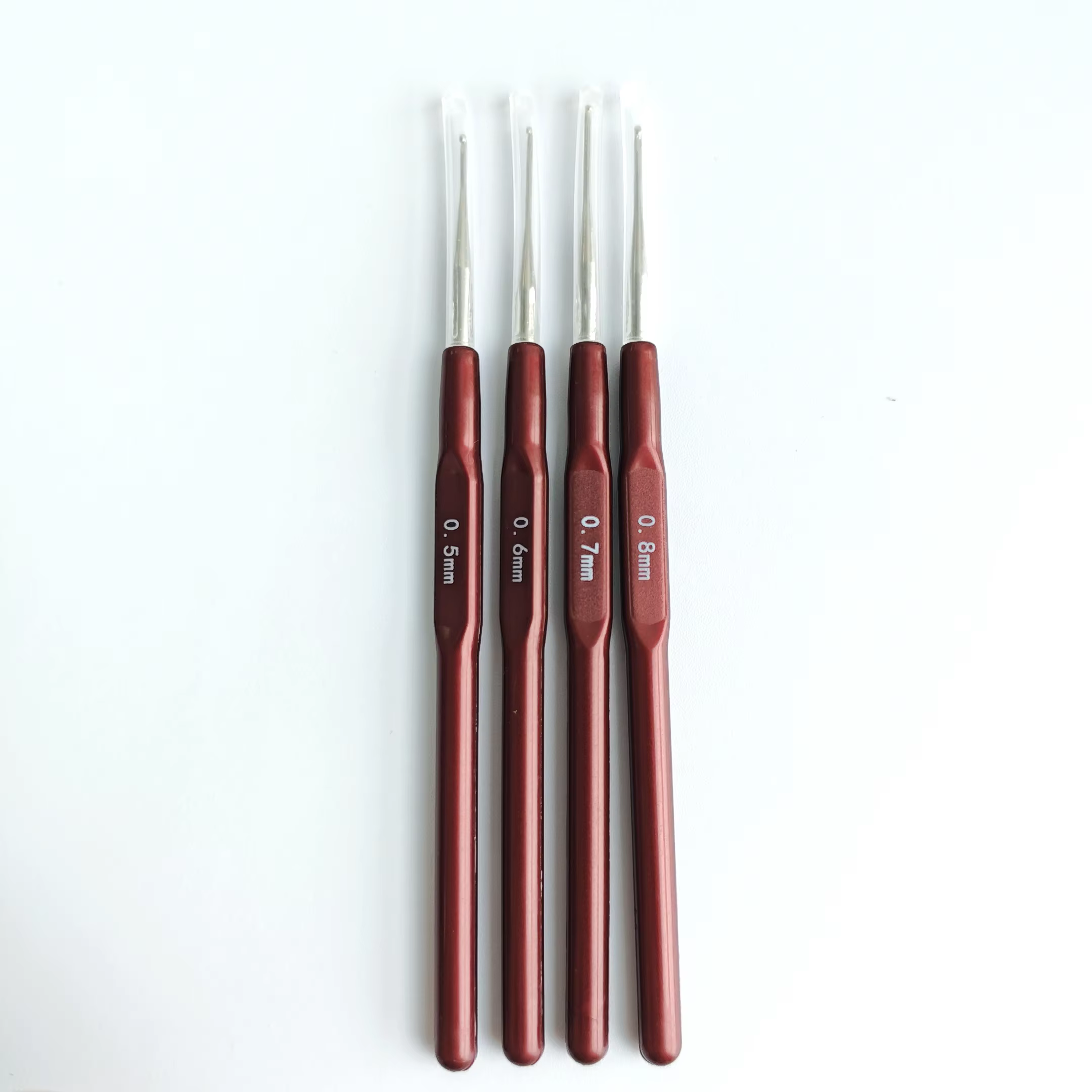 Crochet à tricoter aiguille Dreadlock outils de cheveux crochets en plastique métallique 0.5Mm 0.6Mm