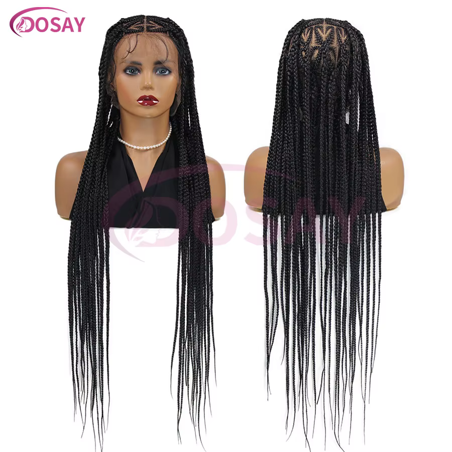 Perruque synthétique tressée en forme de cœur pour femmes noires, 36 amaran, en solde