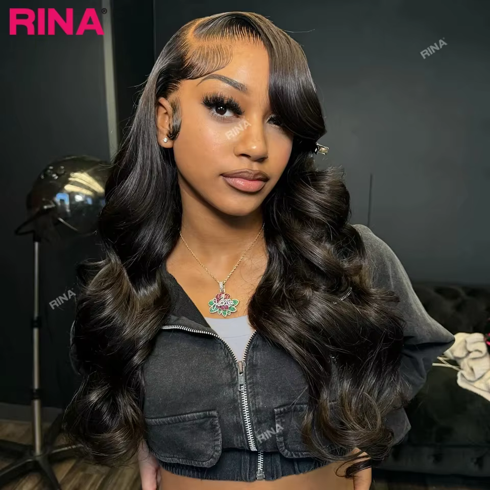 Highlights gris or 180 densité 13x6 dentelle perruque frontale pré - chanceux cheveux brésiliens den