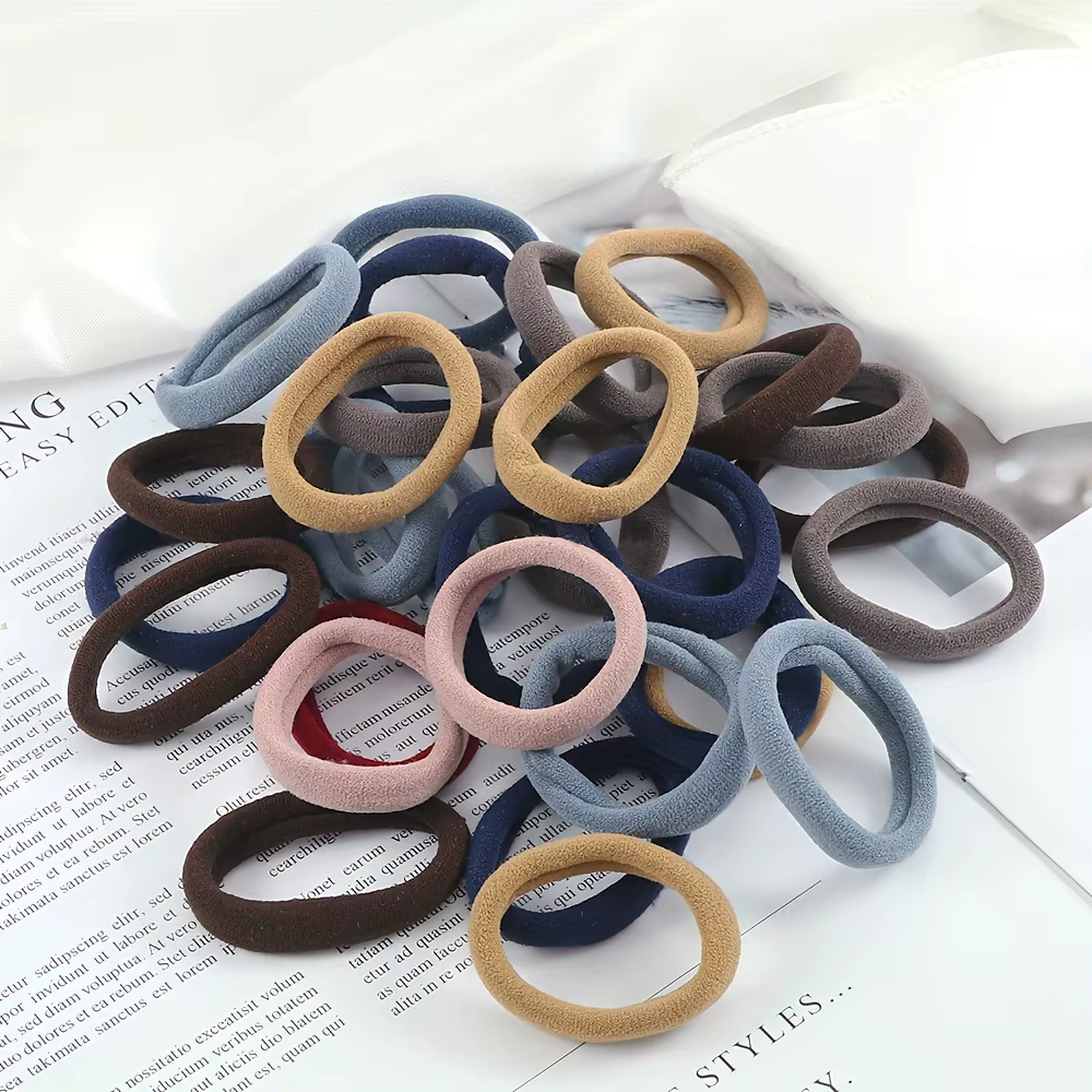 20/50/100 pièces attaches de cheveux élastiques douces bandes de cheveux ensemble d'accessoires de c