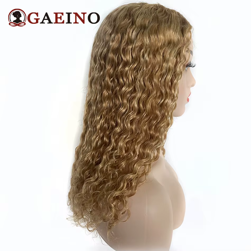 180 densité vague d'eau U partie cheveux perruques P27-613 # vrais cheveux humains pas laisser U par