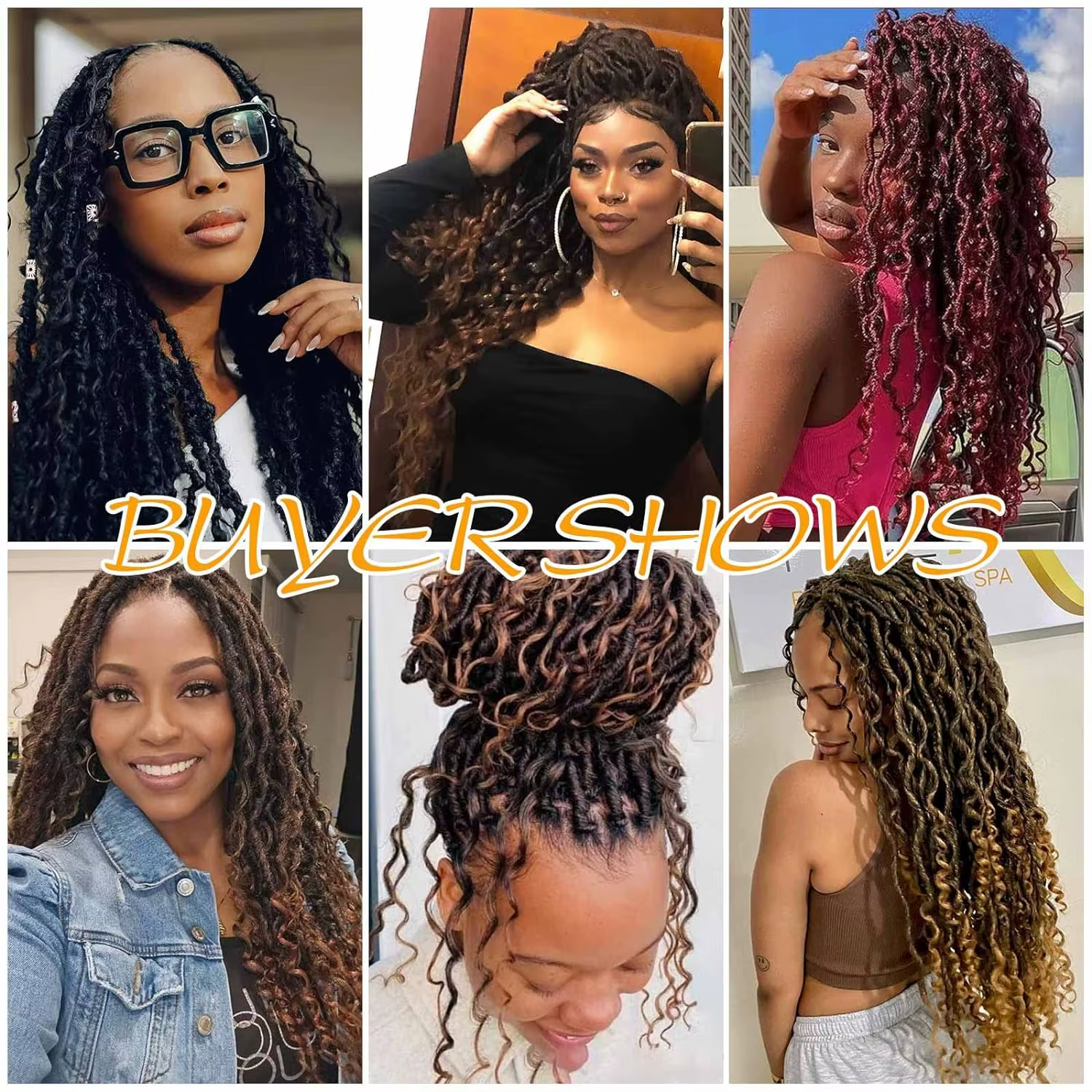 14 "Faux Locs Crochet cheveux 8 paquets pré-bouclés déesse Locs Crochet cheveux avec extrémité boucl