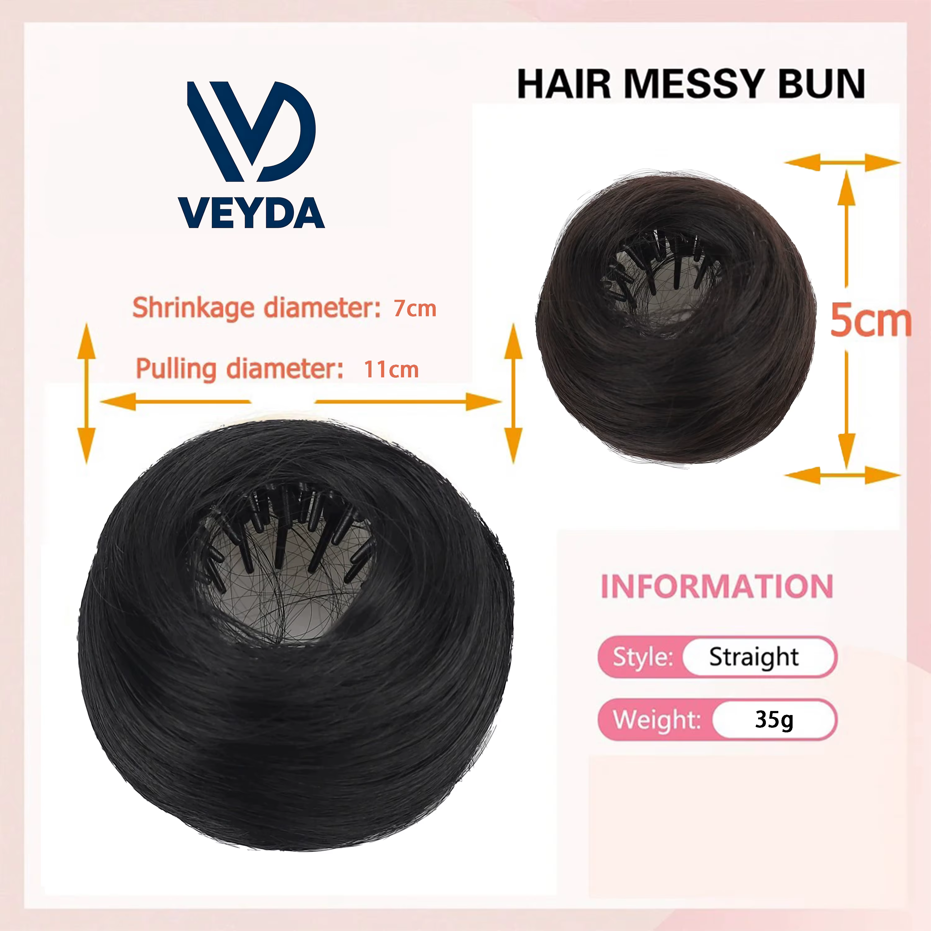 Chignon en Fiber synthétique haute température, quatre couleurs en vente, accessoire pour cheveux po