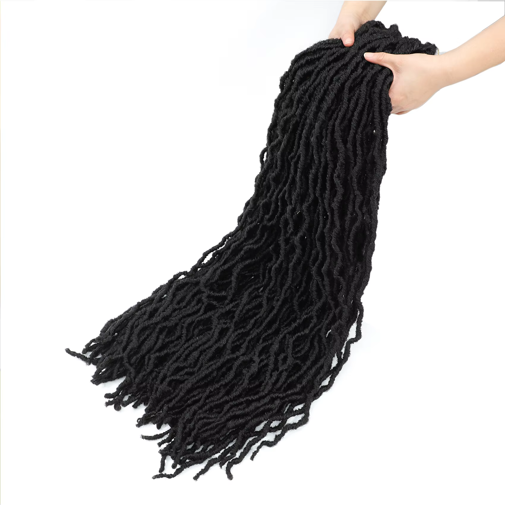 Karida 36 pouces Faux Locs Crochet Extensions de cheveux pour les femmes synthétiques doux Locs Croc