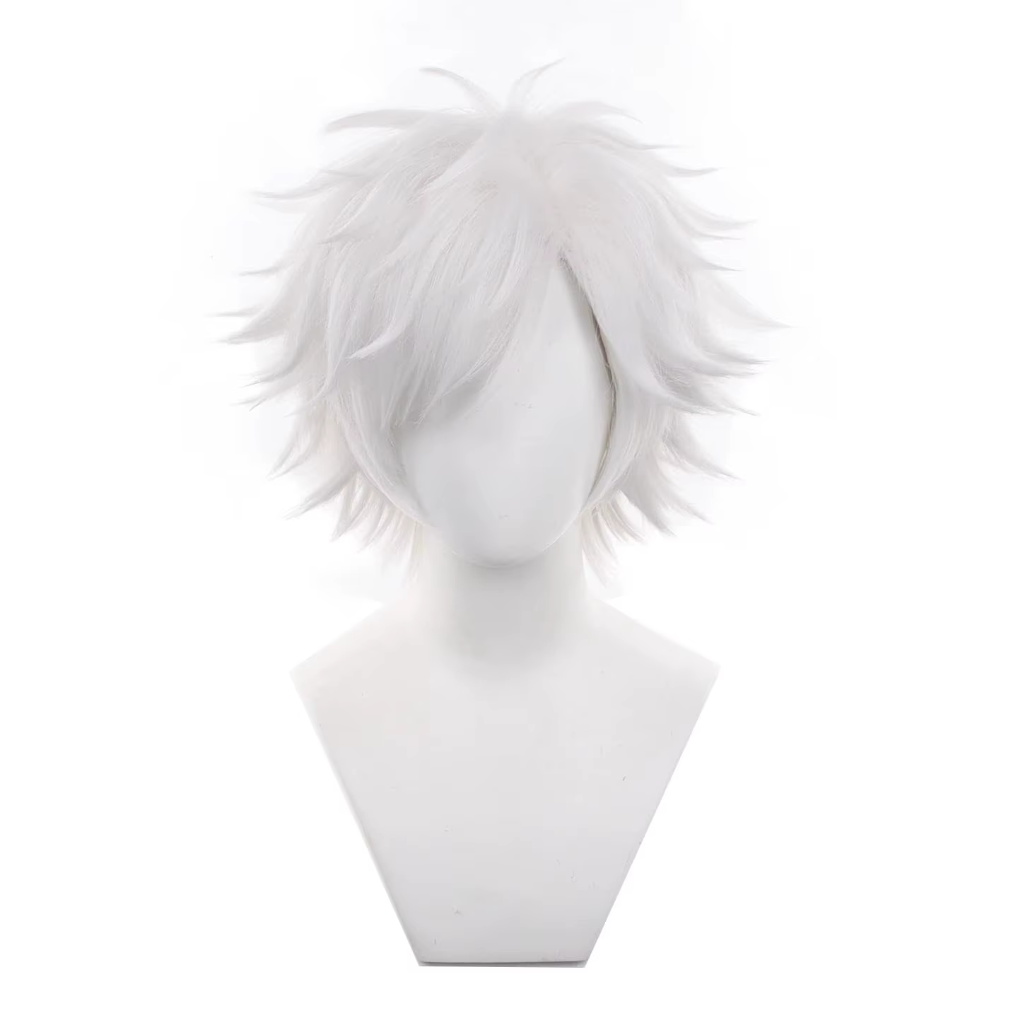 Perruque Qifrey blanche pour adulte unisexe, accessoire de costume pour fête, Halloween, Noël, cospl