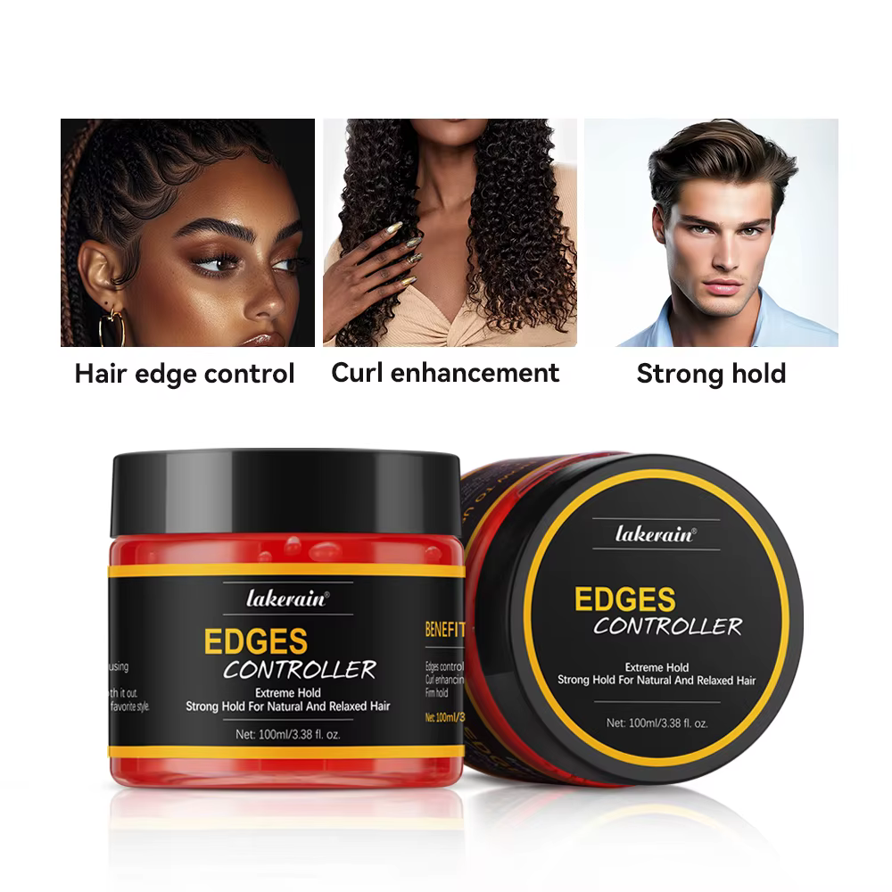 Gel capillaire à forte tenue, contrôle des bords, bords épais, Gel coiffant, Non gras, sans floraiso