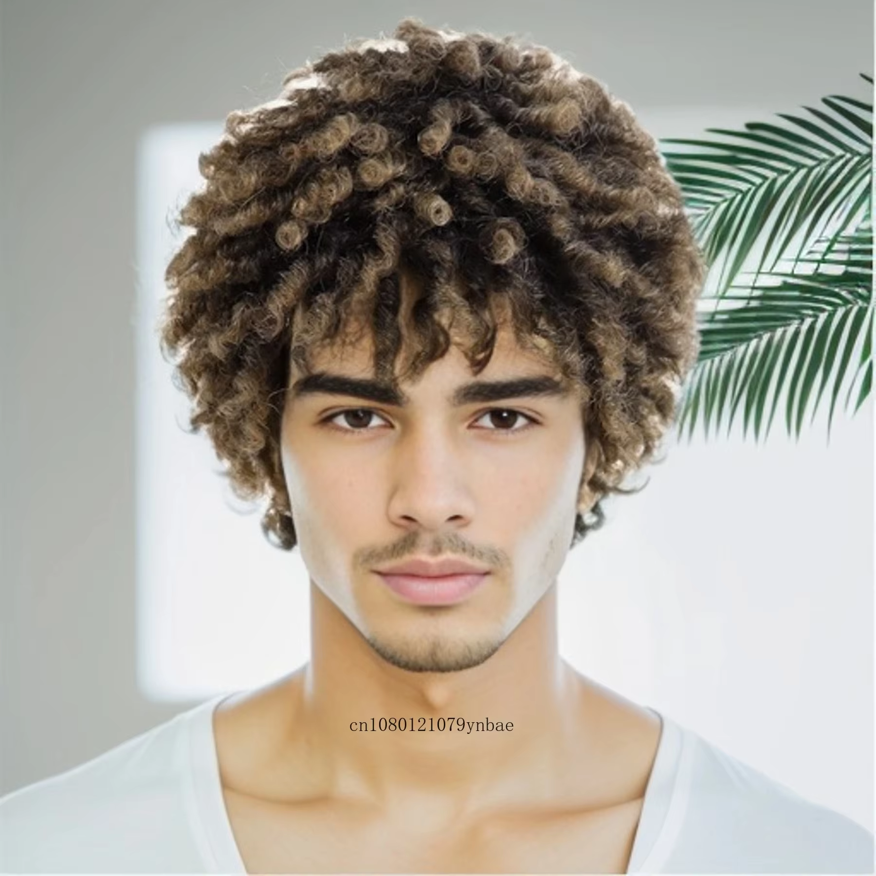 Perruque Dreadlock synthétique pour hommes, mélange de perruques brunes tressées, Locs au Crochet, c