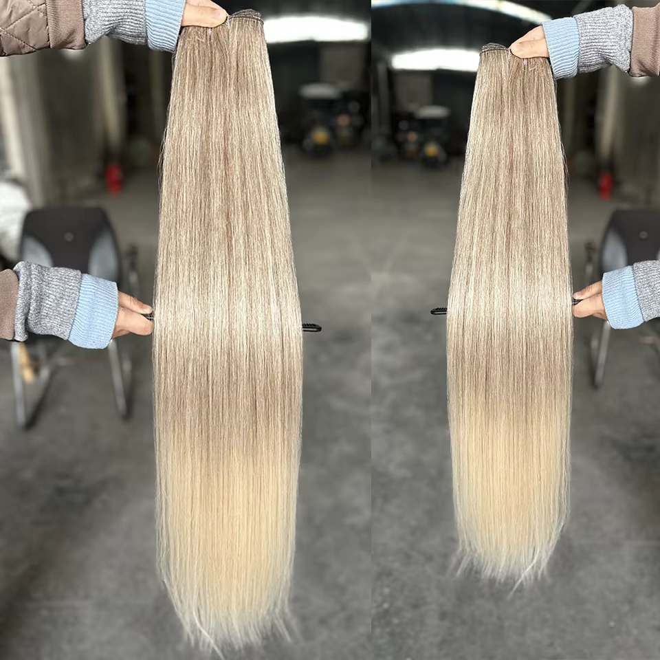 Extensions de cheveux synthétiques lisses Bio, 24-32 pouces, naturelles, douces, résistantes à la ch