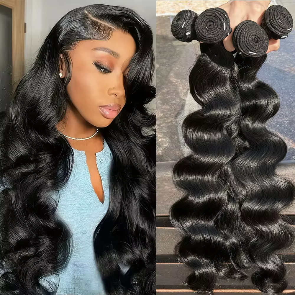 Extensions de Cheveux Humains Ondulés 14A, 40 Pouces, Cheveux Brésiliens Vierges Non Traités, 1, 3 o