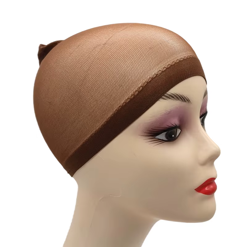 Filet de perruque pour tissage de cheveux, 2 pièces, noir/marron/peau/Beige, bonnet de perruque en m