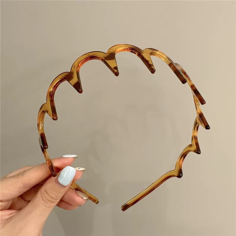 Femmes coréennes peigne à cheveux bandeau en plastique U forme cerceaux de cheveux dents fixes antid