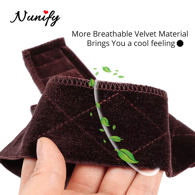 1 pièces perruque Grip bande marron velours bandeau écharpe tête bandeau de cheveux Extra tenir perr