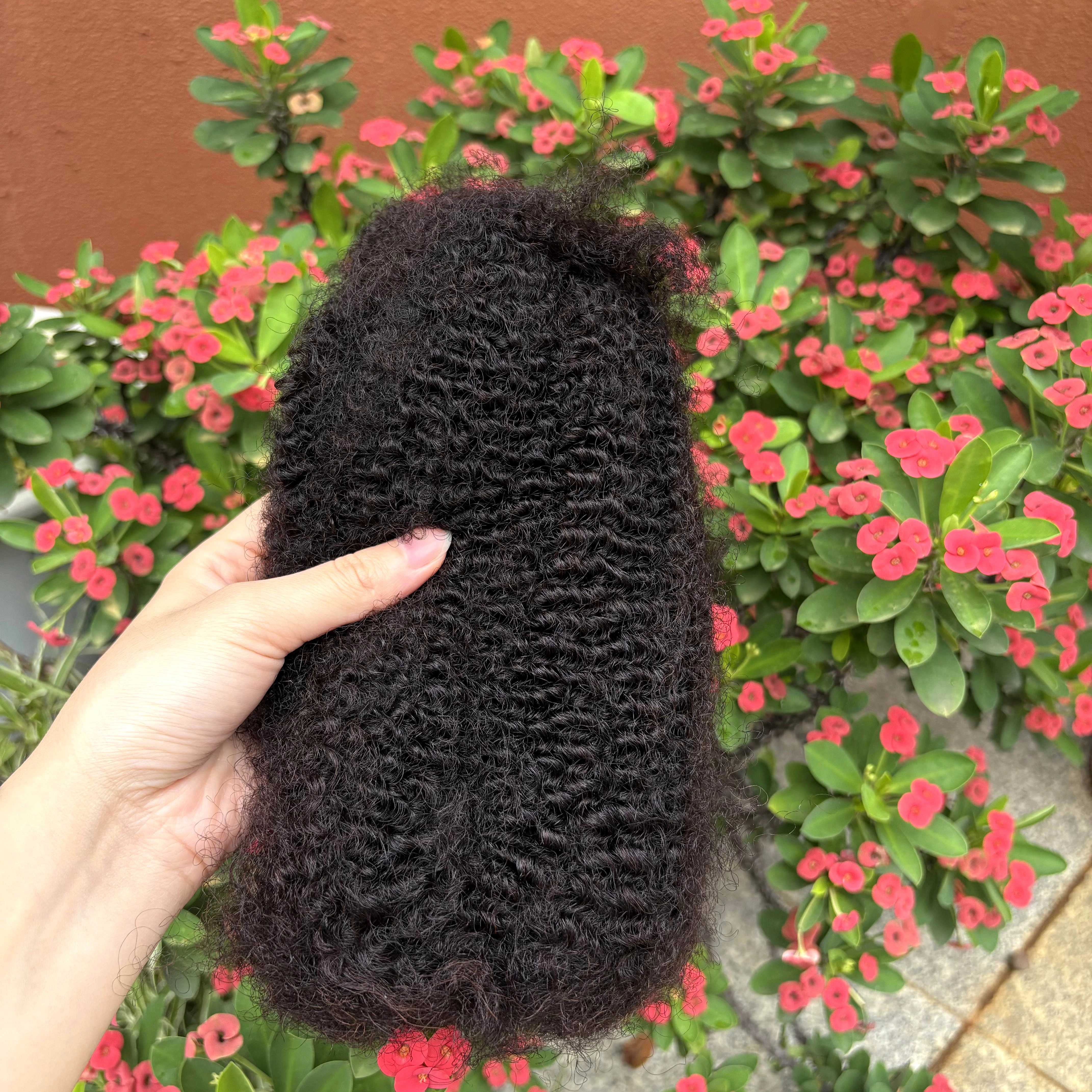10-18 pouces 4C Afro crépus en vrac Extensions de cheveux humains sans trame 30 ou 50 g/paquet brési